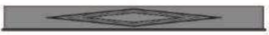 Сандрик (под полотна 60, 70, 80, 90 см.) высота 156 мм. (шт.) серия FLORENCE STILE серена светло-серая
