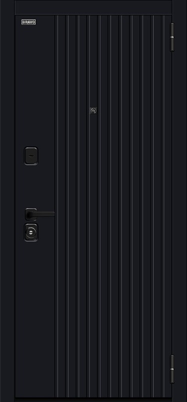 Входная металлическая дверь Граффити-32/32 Total Black / Super White