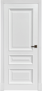 Дверь межкомнатная крашенная Кардинал 1/2 эмаль белая RAL9003 глухая