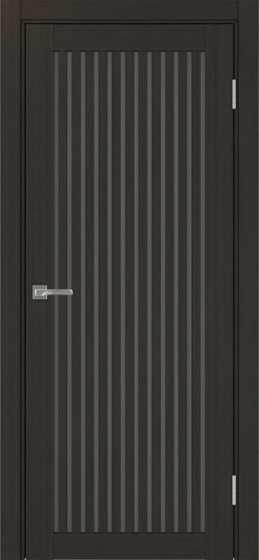 Дверь межкомнатная экошпон Турин 543.2 венге остеклённая (графит)