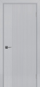 Дверь межкомнатная крашенная Риф-201 эмаль светло-серый RAL7047 глухая