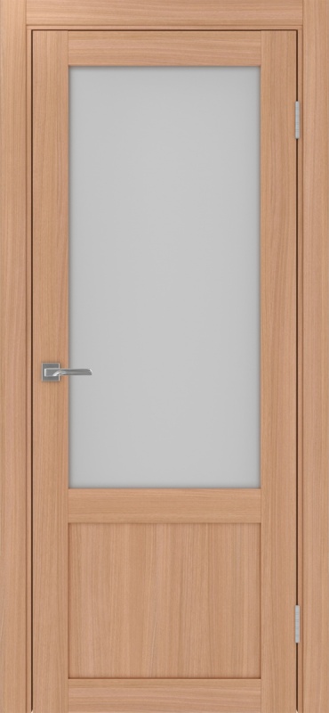 Дверь межкомнатная экошпон Турин 540ПФ.21 ясень тёмный остеклённая (мателюкс)