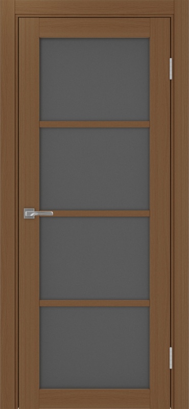 Дверь межкомнатная экошпон Турин 540.2222 орех остеклённая (графит)