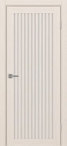 Дверь межкомнатная экошпон Турин 543.2 ясень перламутровый остеклённая (лакобель белый)