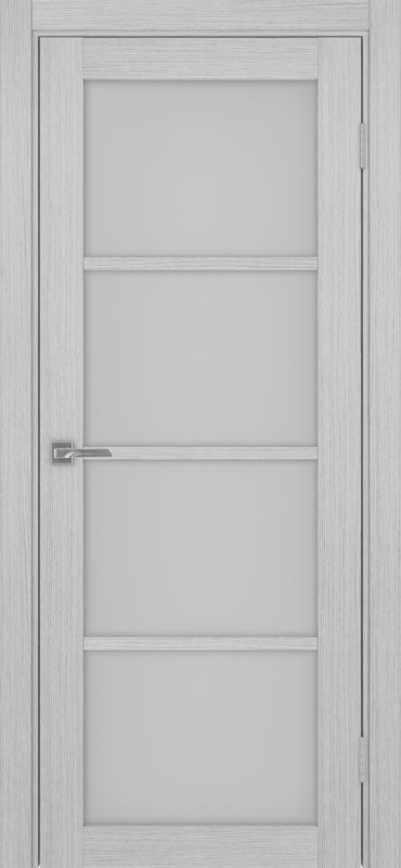 Дверь межкомнатная экошпон Турин 540.2222 серый дуб остеклённая (мателюкс)