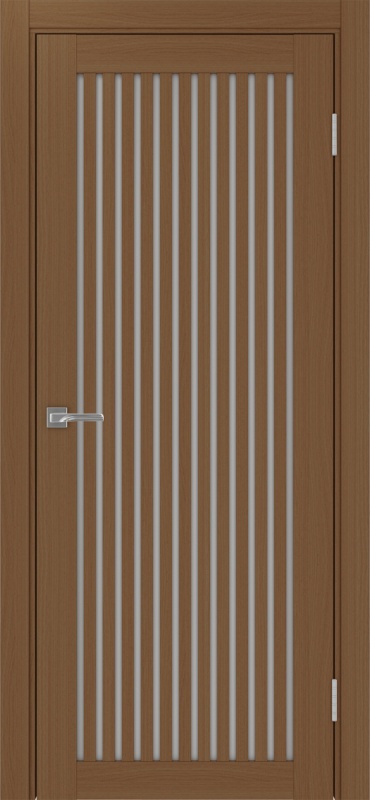 Дверь межкомнатная экошпон Турин 543.2 орех остеклённая (мателюкс)