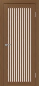 Дверь межкомнатная экошпон Турин 543.2 орех остеклённая (лакобель белый)