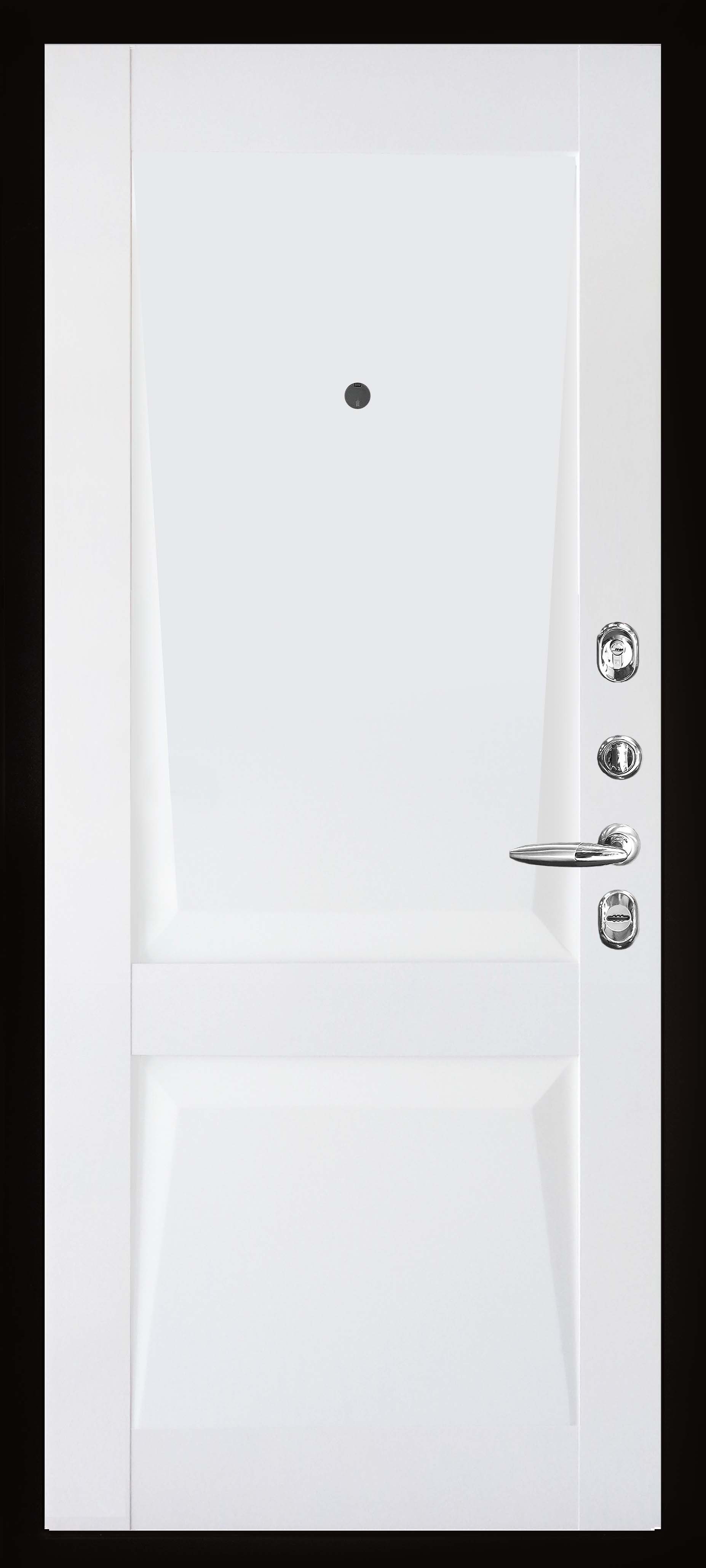 Входная металлическая дверь с терморазрывом Термо 3 антик медь / PERFECTO ДГ101 бархат белый