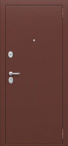 Входная металлическая дверь Тайга-7 антик медный / бежевый клен