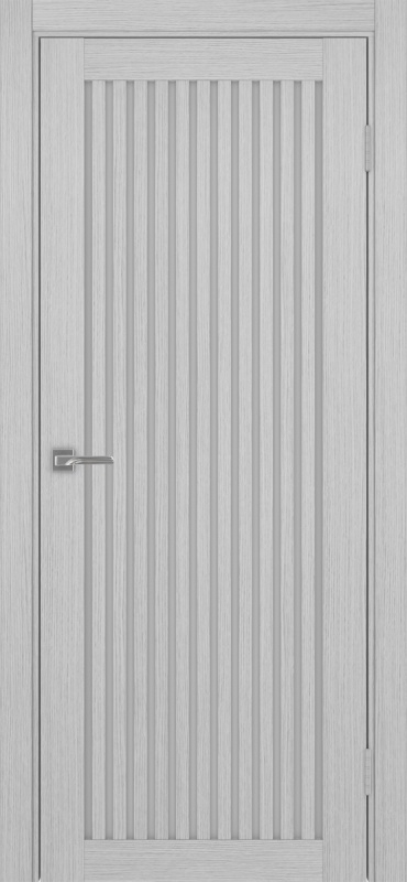 Дверь межкомнатная экошпон Турин 543.2 серый дуб остеклённая (мателюкс)