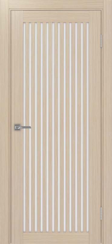 Дверь межкомнатная экошпон Турин 543.2 белёный дуб остеклённая (лакобель белый)