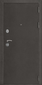 Входная металлическая дверь Галеон-2 антик темное серебро / эко венге
