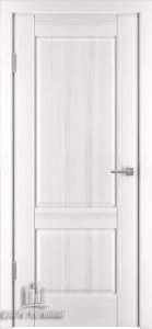 Дверь межкомнатная шпонированная (шпон натуральный + эмаль) Баден-2 белая эмаль RAL9003 глухая