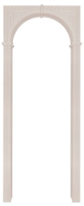 Арка Эллада белёный дуб (стойки 180 см., внутренний лист 19 см.)
