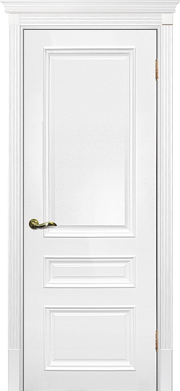 Дверь межкомнатная крашенная Смальта-06 эмаль белая RAL9003 глухая