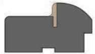 Коробка дверная массив сосны + шпон дуба 75х2070 мм. (шт.) с уплотнителем тон 2