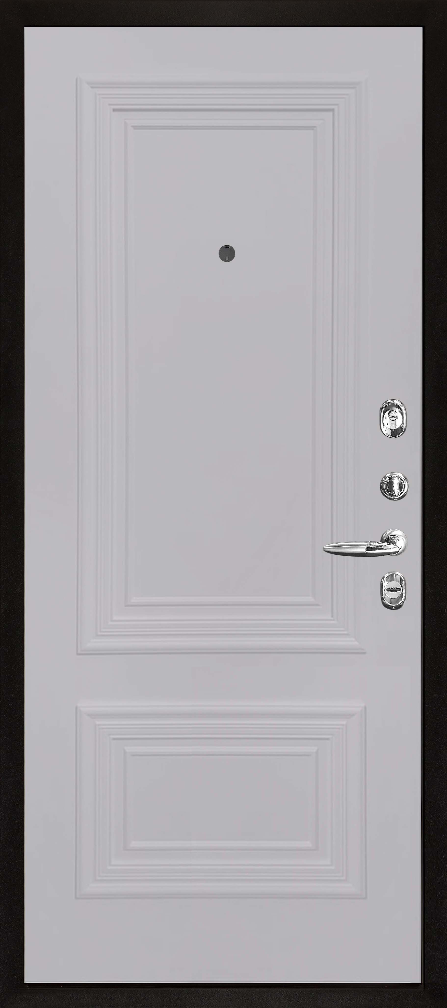 Входная металлическая дверь с терморазрывом Термо 3 антик медь / Престиж 1/2 эмаль светло-серая RAL7050