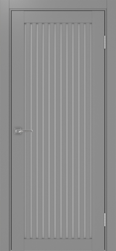 Дверь межкомнатная экошпон Турин 543.2 серый остеклённая (мателюкс)