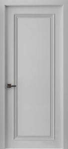 Дверь межкомнатная крашенная Бремен-1 эмаль галечный серый RAL7032 глухая