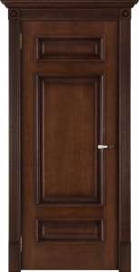 Дверь межкомнатная шпонированная (шпон натуральный) Рим коньяк тон 19 глухая