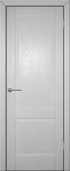 Дверь межкомнатная шпонированная (шпон натуральный) Прованс-12 белый ясень глухая