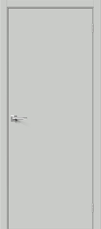 Дверь межкомнатная из ПВХ «Браво-0» Grey Pro глухая