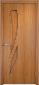 Дверь межкомнатная финиш-плёнка с-2(г) миланский орех глухая