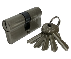 Цилиндр (личина) ключ / ключ V60-5SN (матовый никель)