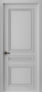 Дверь межкомнатная крашенная Бремен-3 эмаль галечный серый RAL7032 глухая