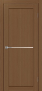 Дверь межкомнатная экошпон Турин 502АППSC.11 глухая (молдинг матовый хром)