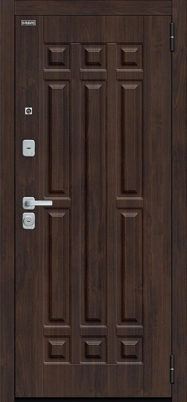 Входная металлическая дверь Форм/BChrome Almon / Cappuccino Veralinga