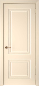 Дверь межкомнатная крашенная Смальта-42 эмаль ваниль глухая
