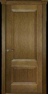 Дверь межкомнатная шпонированная (шпон натуральный) Прага-ШП медовый дуб глухое
