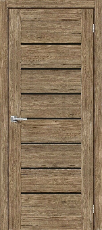 Дверь межкомнатная из экошпона «Браво-22» Original Oak остекление Black Star