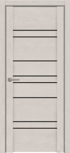 Дверь межкомнатная UniLine 30032 SoftTouch бьянка остекленная