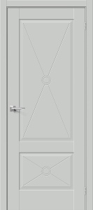 Дверь межкомнатная из эмалита «Прима-12.Ф2» Grey Matt глухая