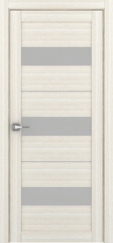 Дверь межкомнатная экошпон м.2126 велюр капучино остеклённая (сатинат белый)