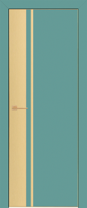 Дверь межкомнатная Гранд-6 ПВХ/ПВХ-шпон софт бирюза глухая