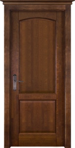 Дверь межкомнатная массив ольхи Фоборг античный орех глухое