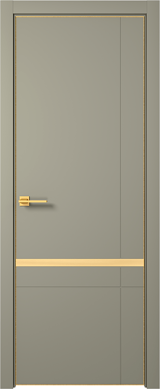 Дверь межкомнатная Гранд-14 ПВХ/ПВХ-шпон софт грин глухая