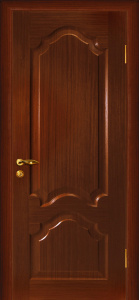 Дверь межкомнатная шпонированная (шпон файн-лайн) Кардинал орех глухое