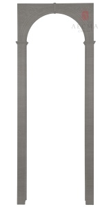 Арка Казанка графит (стойки 180 см., внутренний лист 19 см.)