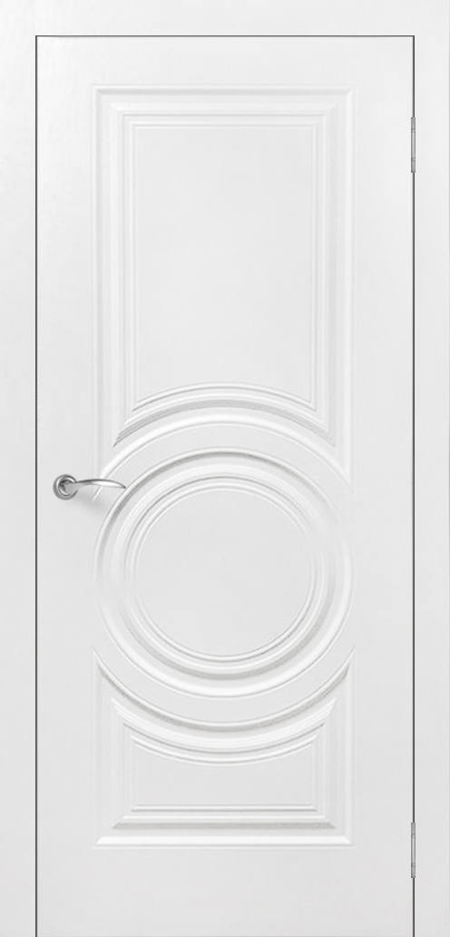Дверь межкомнатная крашенная Роял-4 эмаль белая глухая