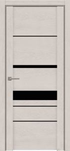 Дверь межкомнатная soft-touch (софт тач) м.30023 софт бьянка остекление лакобель чёрный