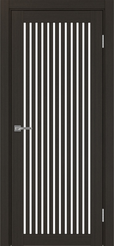 Дверь межкомнатная экошпон Турин 543.2 венге остеклённая (лакобель белый)