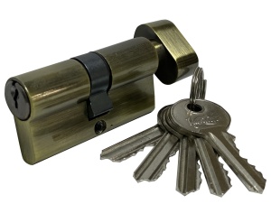 Цилиндр (личина) ключ / фиксатор VC60-5AB (бронза)