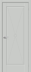Дверь межкомнатная из эмалита «Прима-10.Ф2» Grey Matt глухая