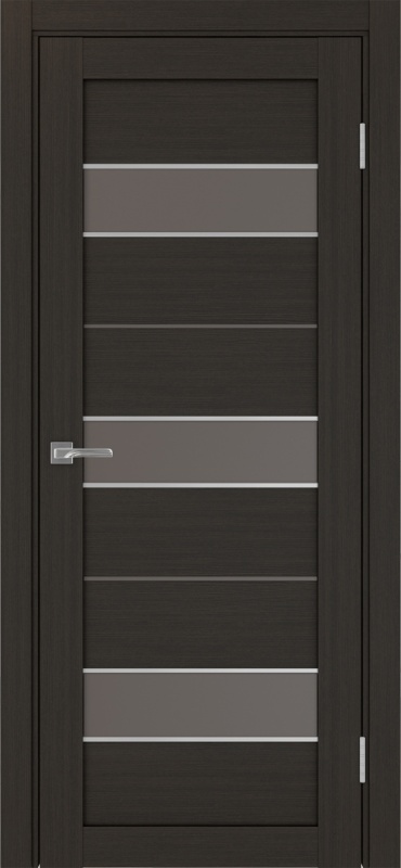 Дверь межкомнатная экошпон Турин 526АПСSC.122 венге остеклённая (бронза)