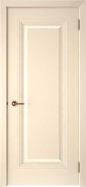 Дверь межкомнатная крашенная Смальта-48 эмаль ваниль глухая