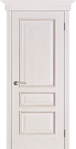 Дверь межкомнатная шпонированная (шпон натуральный) Вена белая патина тон 17 глухая